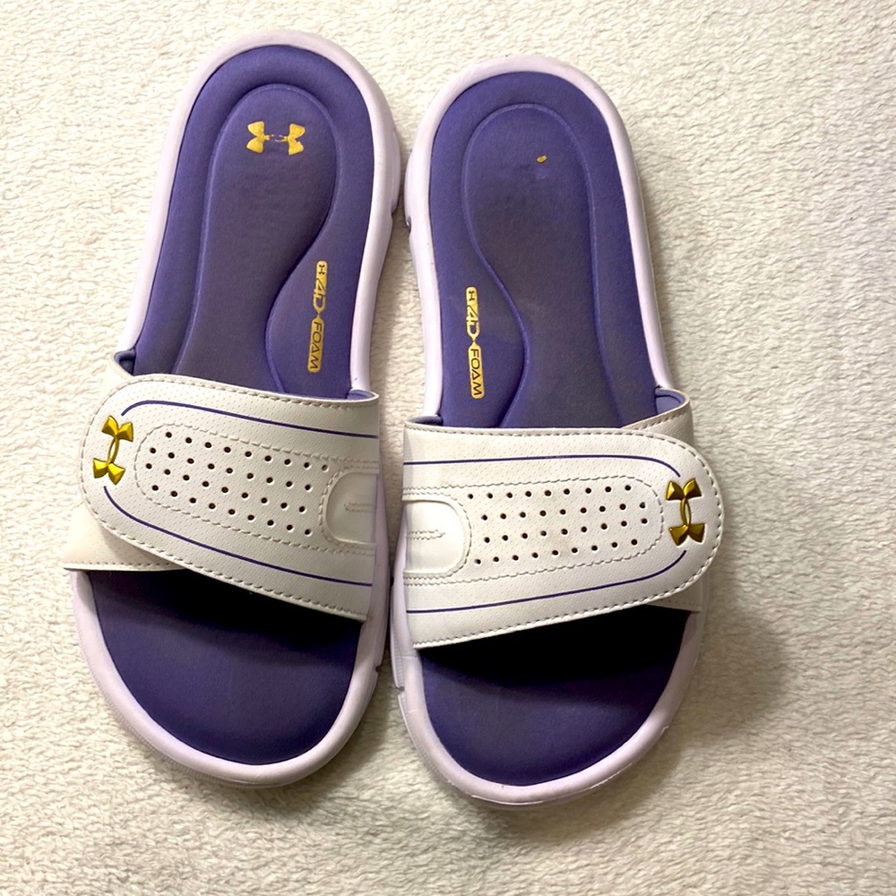 Women’s size 8 Under Armour Slides